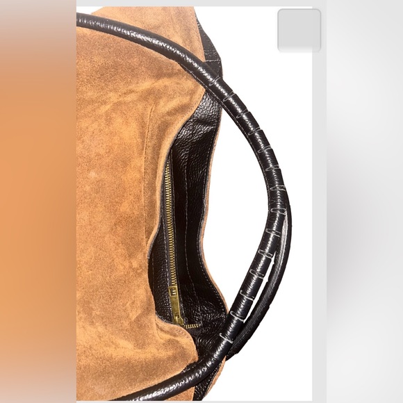 Cheval Firenze Italian Suede Leather Satchel Bag/Satchel/Crossbody - Picture 7 of 10